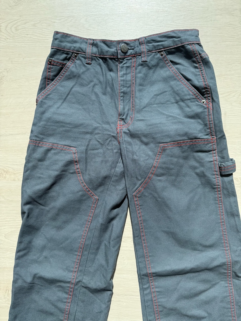 BDG Black Cargo Pants with Contrast Stitching